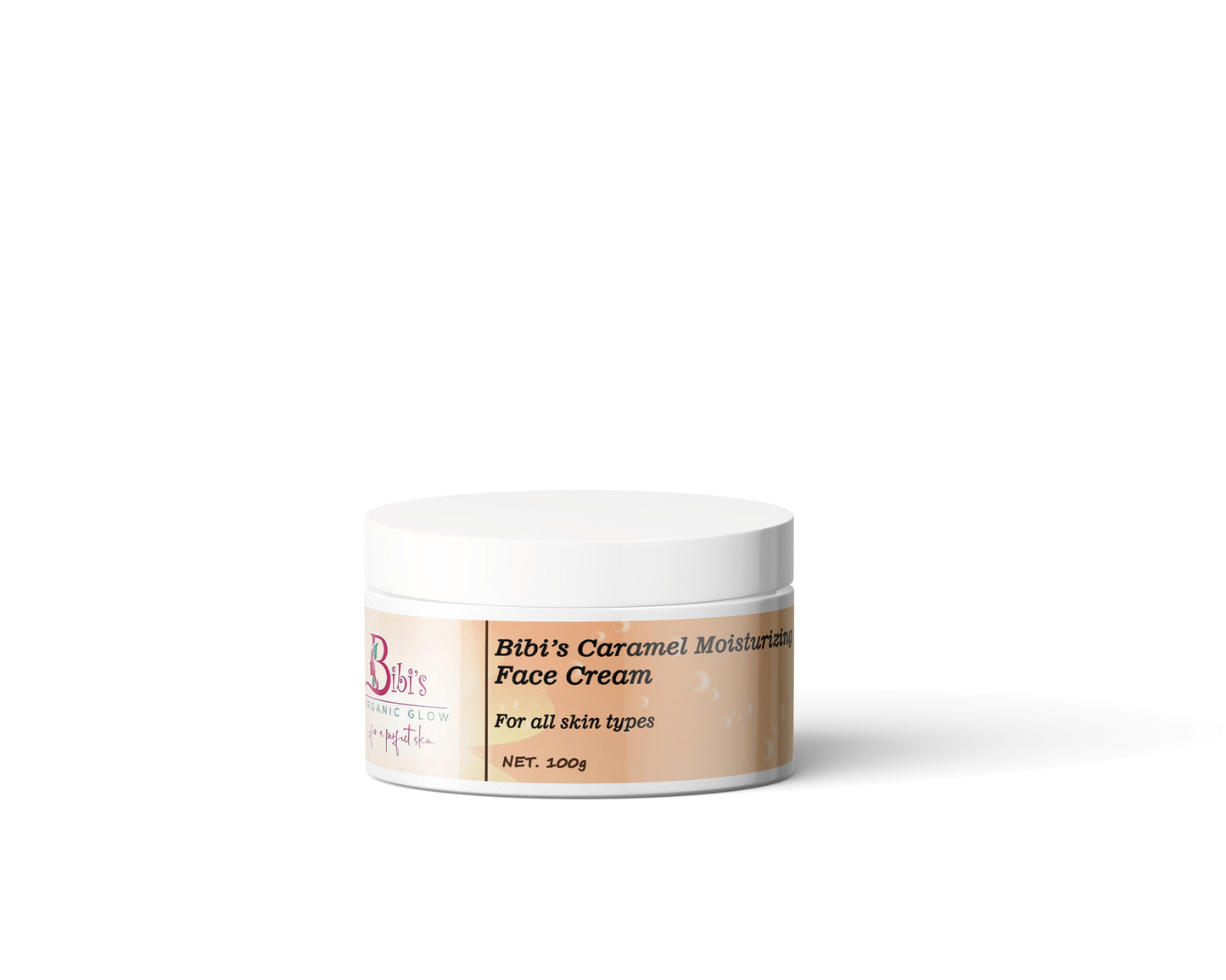 Caramel Moisturizing Face Cream 3D Jar