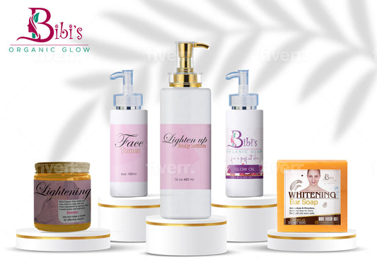 Lighten up body lotion set